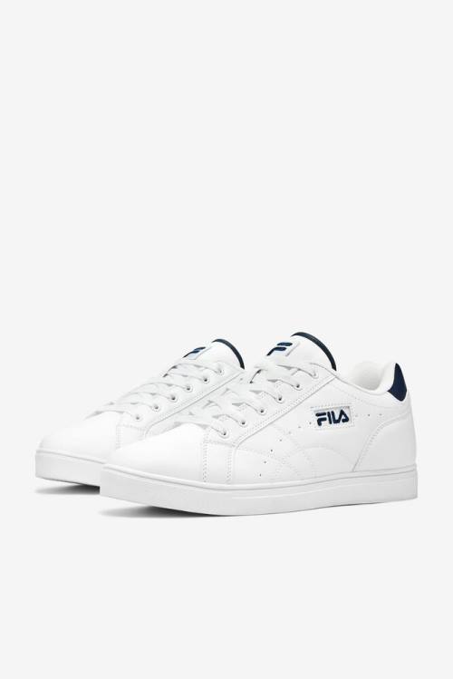 White / Navy Men's Fila West Naples Sneakers | Fila152HV