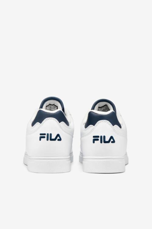 White / Navy Men's Fila West Naples Sneakers | Fila152HV