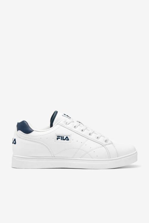 White / Navy Men\'s Fila West Naples Sneakers | Fila152HV