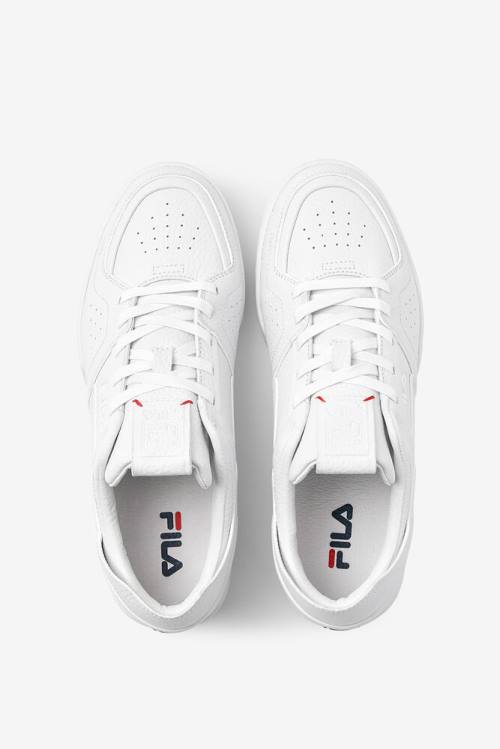 White / Navy / Red Men's Fila Centa Tennis Shoes | Fila598QC