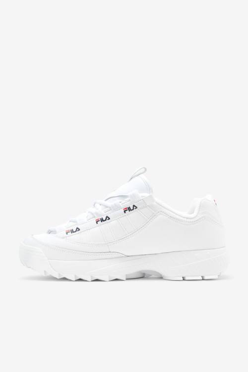 White / Navy / Red Men's Fila D-formation Sneakers | Fila872HA