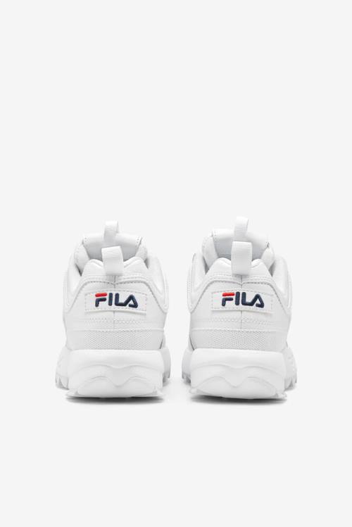 White / Navy / Red Men's Fila Disruptor 2 Premium Sneakers | Fila167QP