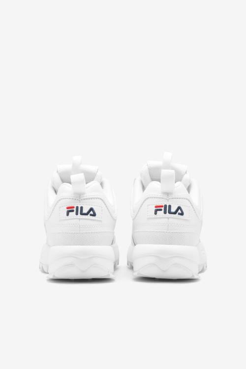 White / Navy / Red Men's Fila Disruptor 2 Sneakers | Fila703SH