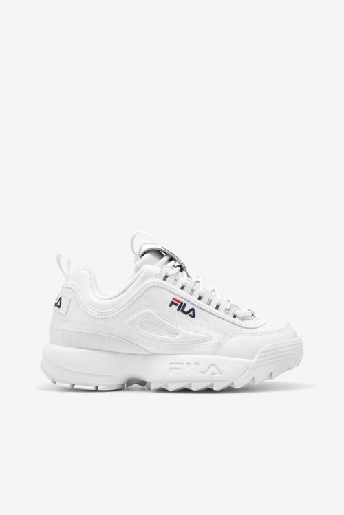 White / Navy / Red Men\'s Fila Disruptor 2 Sneakers | Fila703SH