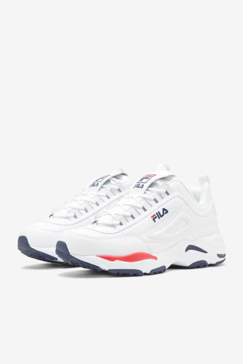 White / Navy / Red Men's Fila Disruptor 2 X Sneakers | Fila729VY