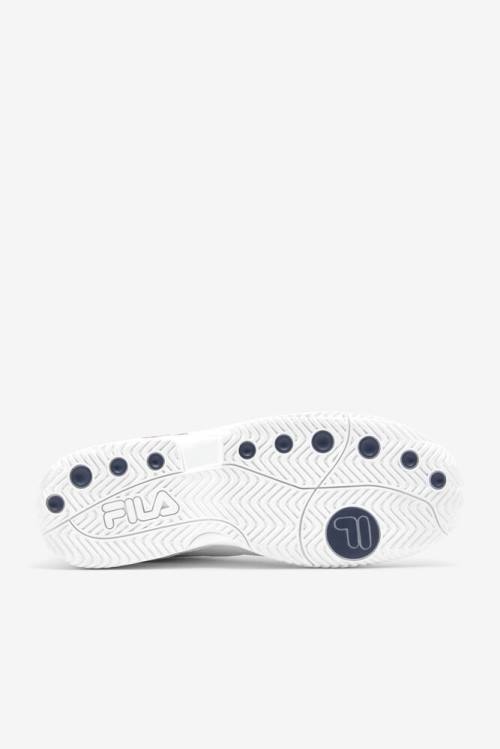 White / Navy / Red Men's Fila Double Bounce Sneakers | Fila382US