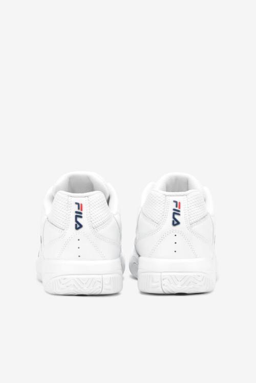 White / Navy / Red Men's Fila Double Bounce Sneakers | Fila382US