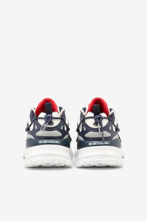 White / Navy / Red Men's Fila Expeditioner Sneakers | Fila423WF