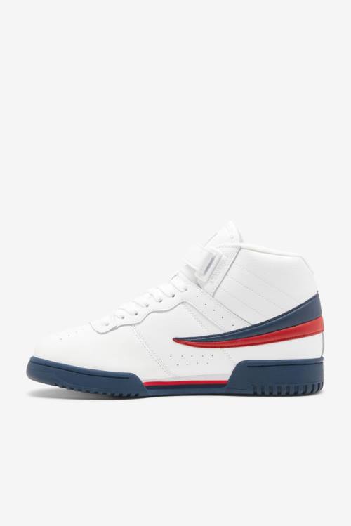 White / Navy / Red Men's Fila F-13 Sneakers | Fila056RC