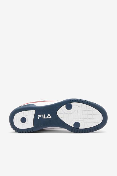 White / Navy / Red Men's Fila F-13 Sneakers | Fila056RC