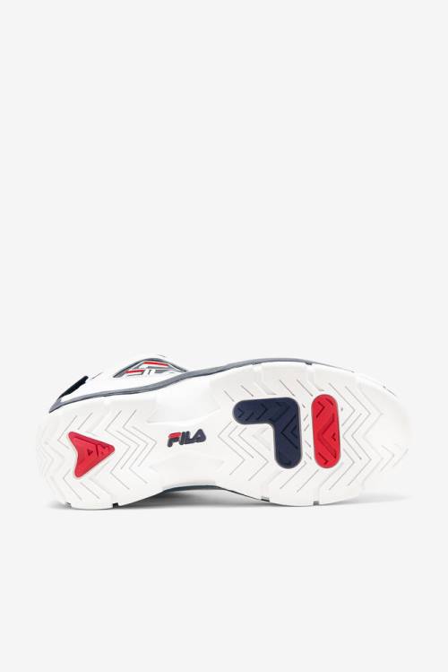 White / Navy / Red Men's Fila Grant Hill 2 Sneakers | Fila671QA