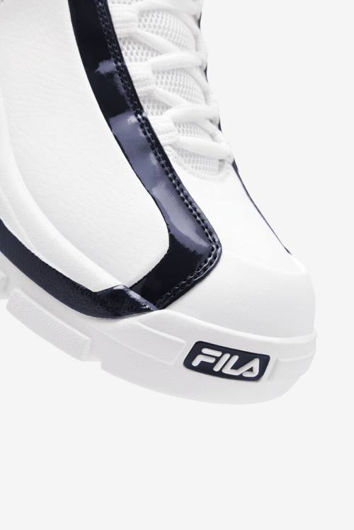 White / Navy / Red Men's Fila Grant Hill 2 Sneakers | Fila671QA