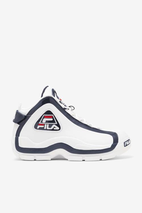 White / Navy / Red Men\'s Fila Grant Hill 2 Sneakers | Fila671QA