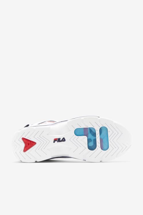 White / Navy / Red Men's Fila Grant Hill 2 25th Anniversary Edition Sneakers | Fila810JX