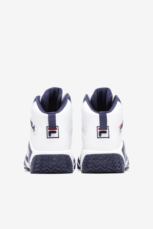 White / Navy / Red Men's Fila Mb Sneakers | Fila320FH