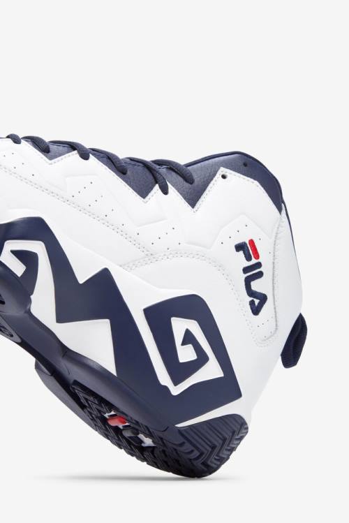 White / Navy / Red Men's Fila Mb Sneakers | Fila320FH