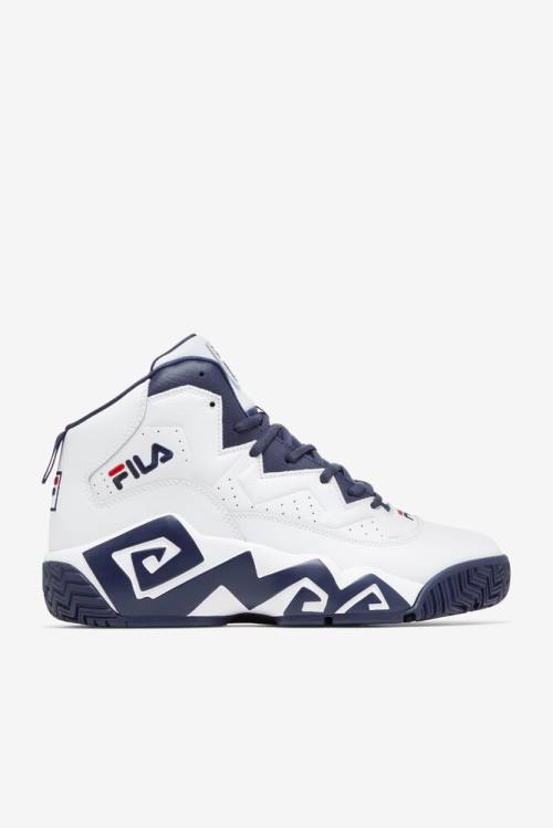 White / Navy / Red Men\'s Fila Mb Sneakers | Fila320FH