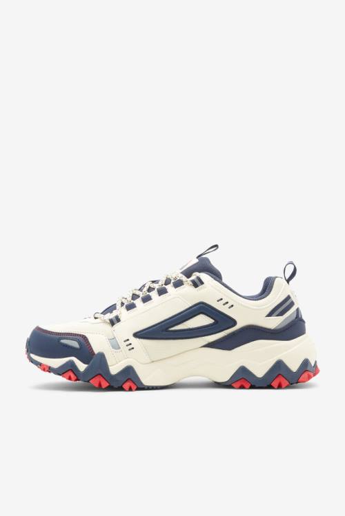 White / Navy / Red Men's Fila Oakmont TR Sneakers | Fila638VR