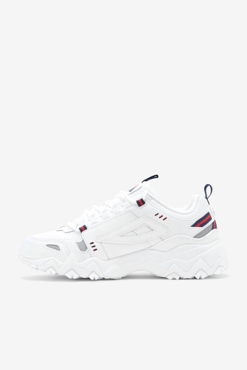 White / Navy / Red Men's Fila Oakmont TR Sneakers | Fila912TD