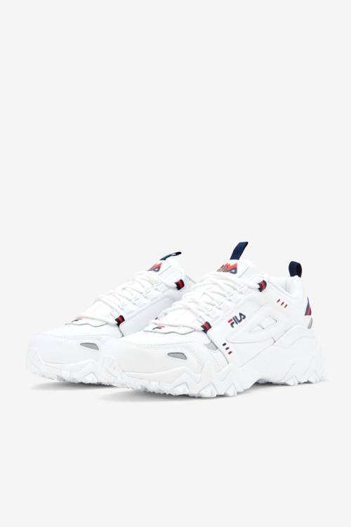 White / Navy / Red Men's Fila Oakmont TR Sneakers | Fila912TD