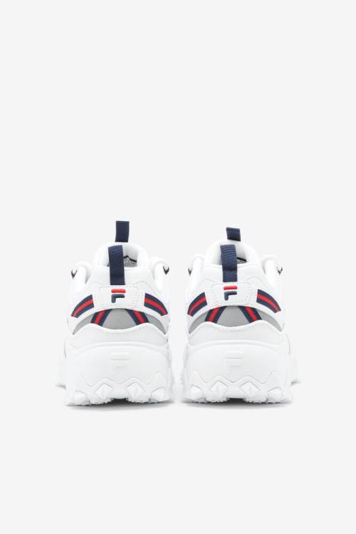 White / Navy / Red Men's Fila Oakmont TR Sneakers | Fila912TD