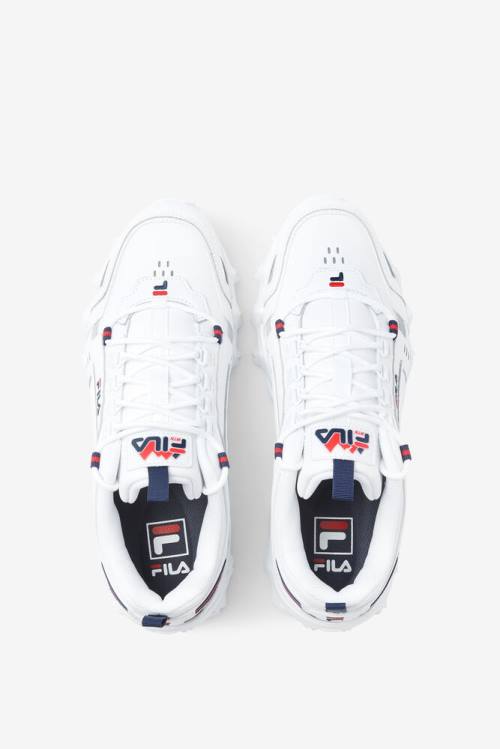 White / Navy / Red Men's Fila Oakmont TR Sneakers | Fila912TD