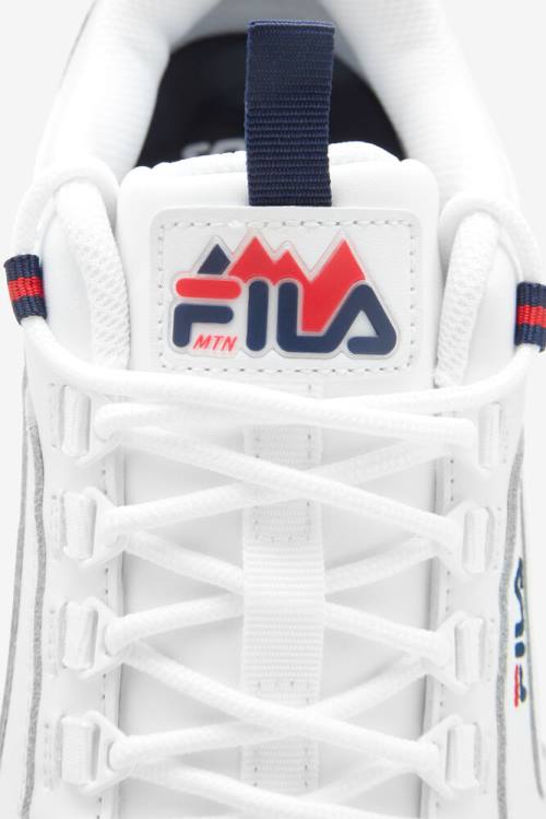 White / Navy / Red Men's Fila Oakmont TR Sneakers | Fila912TD