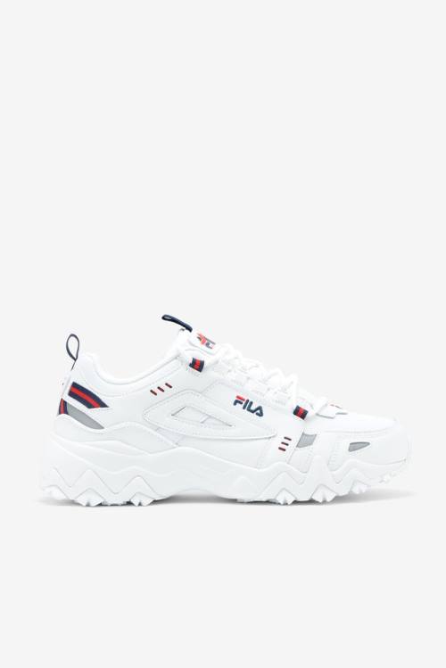 White / Navy / Red Men\'s Fila Oakmont TR Sneakers | Fila912TD