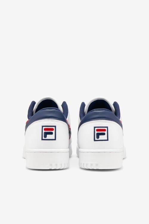 White / Navy / Red Men's Fila Original Fitness Offset Sneakers | Fila309EA