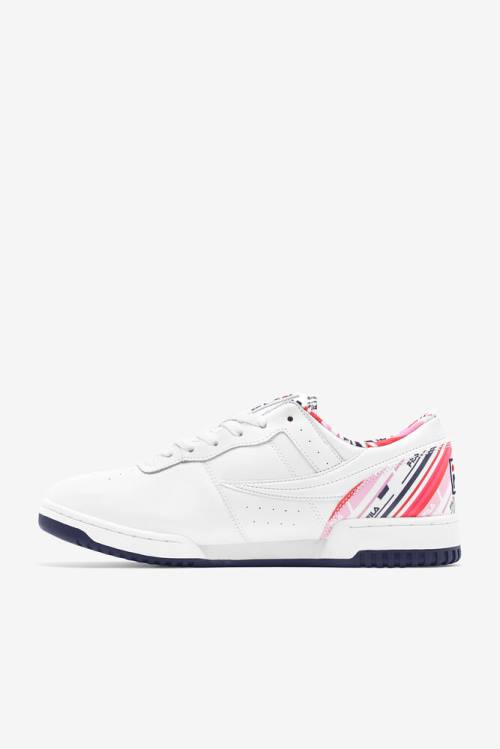 White / Navy / Red Men's Fila Original Fitness Rolando Sneakers | Fila975ED