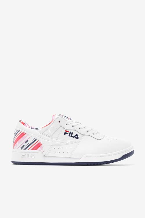 White / Navy / Red Men\'s Fila Original Fitness Rolando Sneakers | Fila975ED