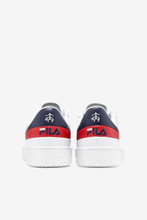 White / Navy / Red Men's Fila Original Tennis Lx X Brooks Brothers Tennis Shoes | Fila280LH