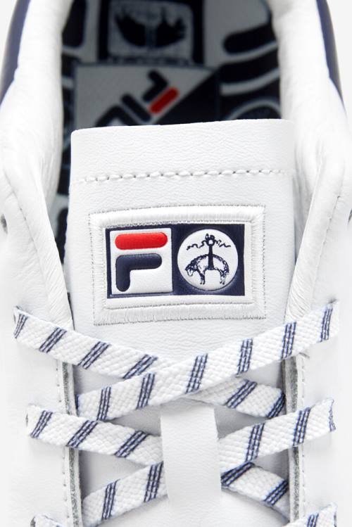 White / Navy / Red Men's Fila Original Tennis Lx X Brooks Brothers Tennis Shoes | Fila280LH