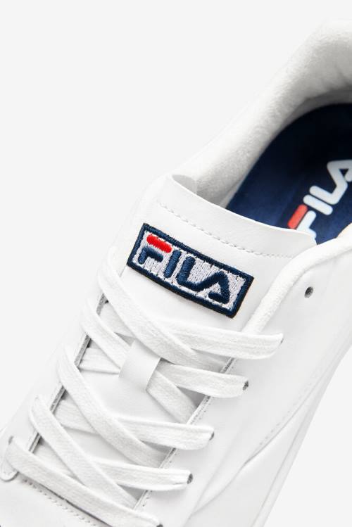 White / Navy / Red Men's Fila Original Tennis Lx Tennis Shoes | Fila468JC