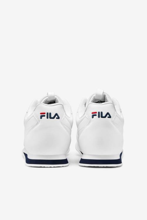 White / Navy / Red Men's Fila Panzia Sneakers | Fila895JB