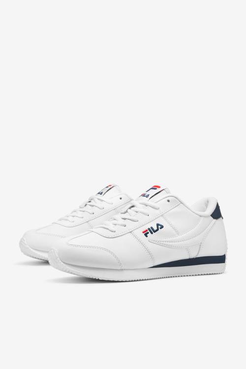 White / Navy / Red Men's Fila Province Sneakers | Fila869GO