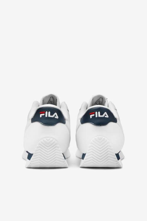 White / Navy / Red Men's Fila Province Sneakers | Fila869GO