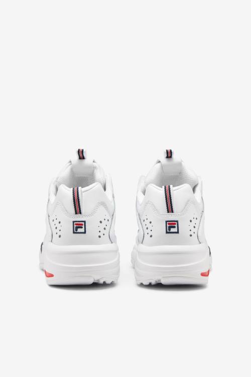 White / Navy / Red Men's Fila Ray Tracer Sneakers | Fila079IX