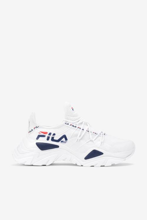 White / Navy / Red Men\'s Fila Relectrove Premium Sneakers | Fila830VH