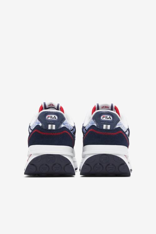 White / Navy / Red Men's Fila Renno Rolando Sneakers | Fila815TY