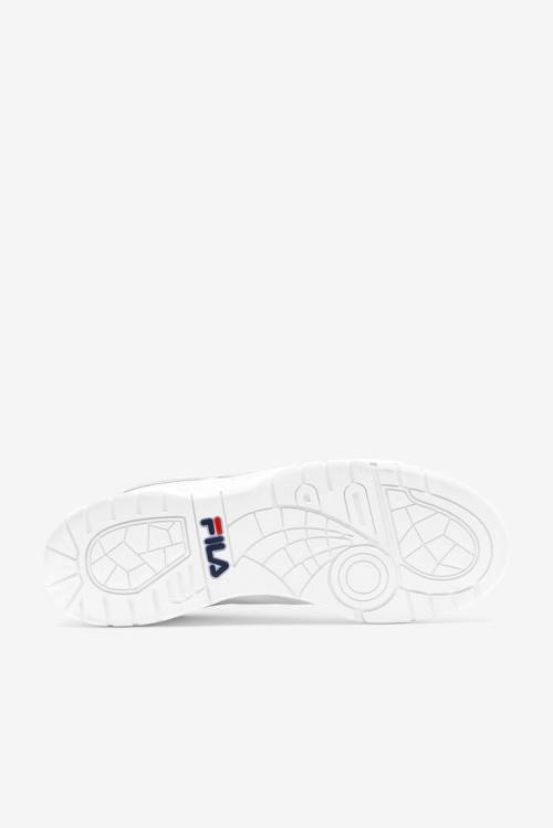 White / Navy / Red Men's Fila Selecta Sneakers | Fila264ZY