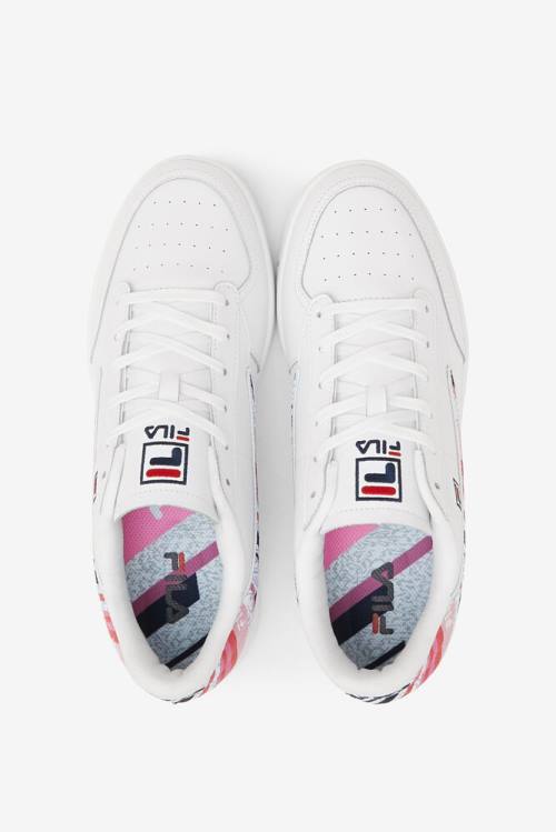 White / Navy / Red Men's Fila Tennis 88 Rolando Tennis Shoes | Fila692ZM