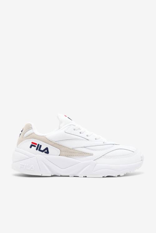 White / Navy / Red Men\'s Fila V94m Sneakers | Fila754HY