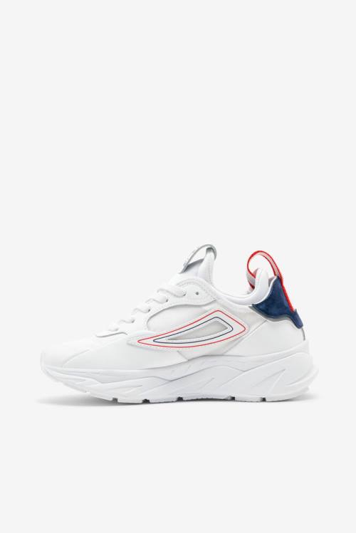 White / Navy / Red Women's Fila Amore Sneakers | Fila906BS