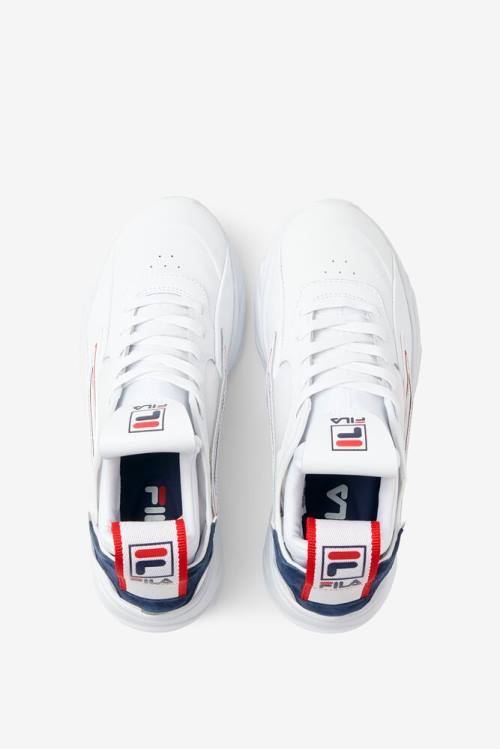 White / Navy / Red Women's Fila Amore Sneakers | Fila906BS