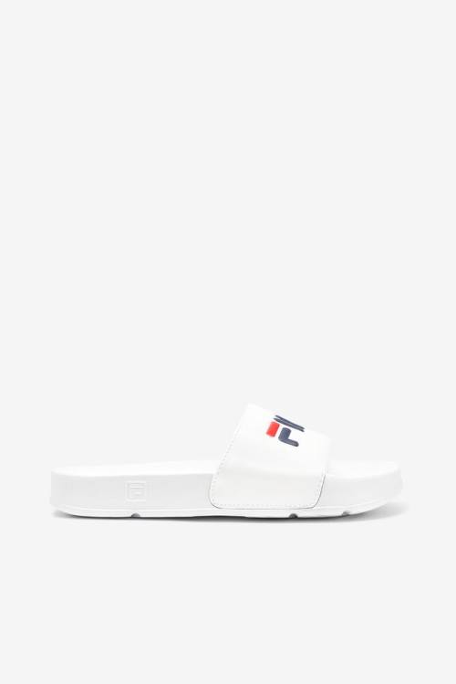 White / Navy / Red Women\'s Fila Drifter Slides | Fila032DF