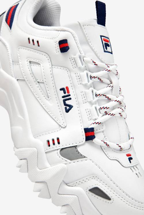 White / Navy / Red Women's Fila Oakmont TR Sneakers | Fila816ER