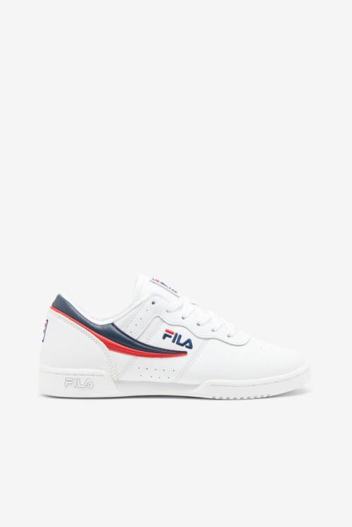 White / Navy / Red Women\'s Fila Original Fitness Sneakers | Fila462EB