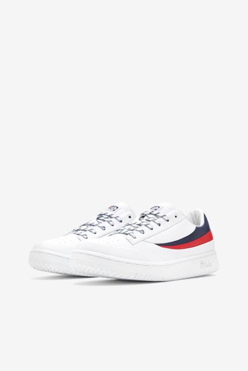 White / Navy / Red Women's Fila Original Tennis Lx X Brooks Brothers Tennis Shoes | Fila632TE