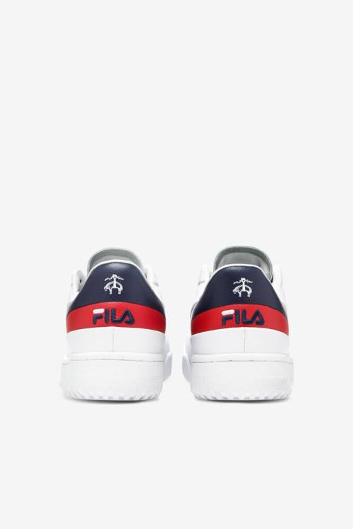 White / Navy / Red Women's Fila Original Tennis Lx X Brooks Brothers Tennis Shoes | Fila632TE